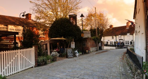 Village of Hamble in Hampshire
